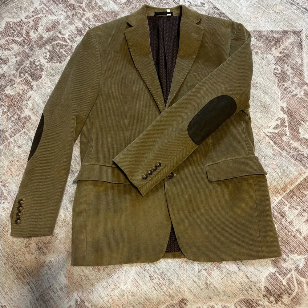 Men's Camel Blazer with Elbow Patches - Picture 4 of 9